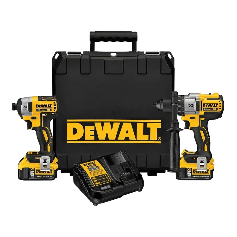 DeWalt 20V MAX* XR Cordless Hammer Drill and Impact Driver Combo Kit